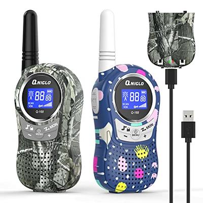 Walkie Talkies for Kids Rechargeable, 48 Hrs Working Time 3 Miles Range 22  Channels 2 Way Radio, Birthday Gifts for Boys Girls,Family Games Outdoor