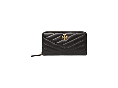 Tory Burch Kira Chevron Zip Continental Wallet (Black) Handbags - Yahoo  Shopping