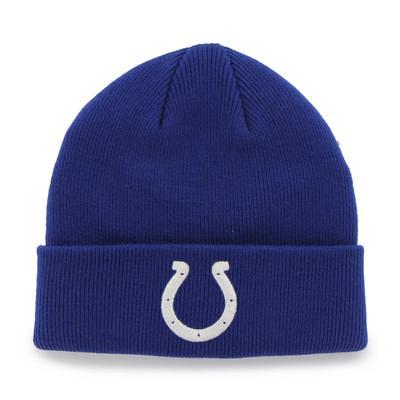 New Era Men's Indianapolis Colts Heather Grey Pom Knit Beanie