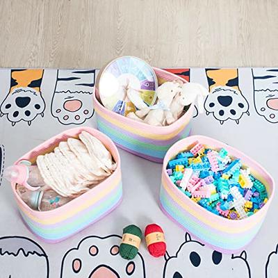 Kigai Cute Floral Pattern Open Home Storage Bins, for Home Organization and  Storage, Toy Storage Cube, Collapsible Closet Storage Bins, with Small