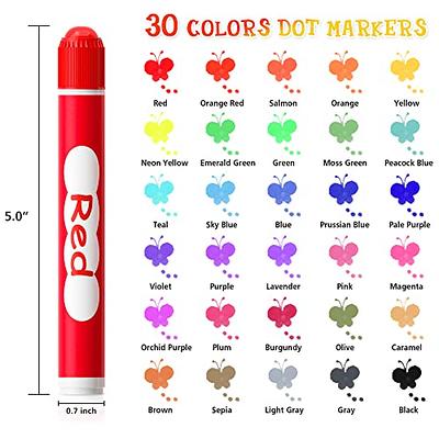 Shuttle Art Dot Markers, 15 Colors Washable Dot Markers for
