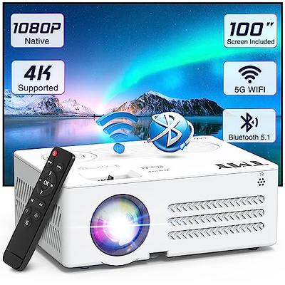 Projector with WiFi and Bluetooth, 5G WiFi Mini Projector, Native1080P –  Pericat