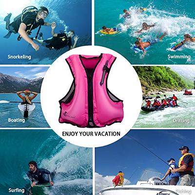 Fly Fishing Vest,Fishing Safety Life Jacket Breathable Polyester + Mesh Design Fishing Vest for Swimming Sailing Boating Kayak Floating