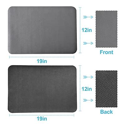 Foldable Dish Drying Mats for Kitchen Counter 16x24, Non Slip Silicone Mat  Grey