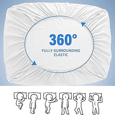 Thicken quilted mattress protector cover, elastic fitted sheet