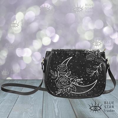 Womens Genuine Leather Crossbody Saddle Bag With Flap And Detachable  Straps, Small Card Holder Purse In Old Flower Pattern From Bagdesigner,  $88.72 | DHgate.Com