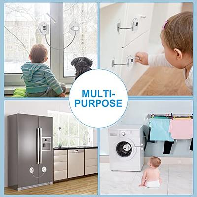 Generic Refrigerator Locks Baby Fridge Locks Cabinet Drawer Door Lock for  Kids Children Baby Black,4 PCS