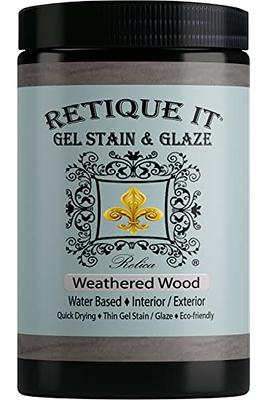 Retique It Liquid Wood - Light Wood Gallon - Paint it Then Stain it -  Stainable Wood Fiber Paint - Put a Fresh Coat of Wood on it (128oz Light  Wood)