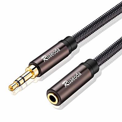 Headphone Extension Cable 20 ft 3.5mm Extension Double Shielded Stereo Jack  Male to Female Aux Extension Cable TRS Auxiliary Extender，Audio Extension