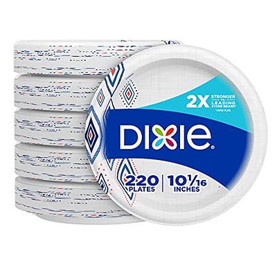 Dixie Paper Plates, 8 1/2 inch, Dinner Size Printed Disposable Plate, 90  Count