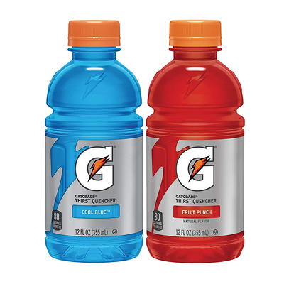 Gatorade Thirst Quencher Sports Drink, Fruit Punch, 12 fl oz, 12 Pack  Bottles