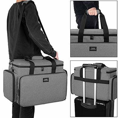 Sewing Machine Carrying Case Sewing Machine Carrying Case with Multiple  Storage Pockets, Universal Tote Bag with Shoulder Strap Compatible,Gray