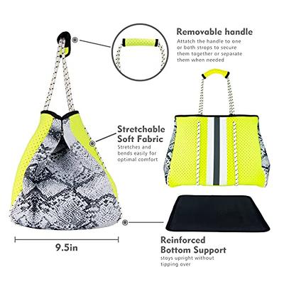QOGiR Neoprene Multipurpose Beach Bag Tote with Inner Zipper
