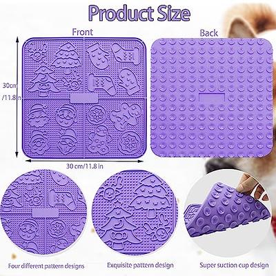 Femont X Large Licking Mat for Dog,Slow Feeder Mat with 165 Strong Suction  Cups for Peanut Butter,BPA Free Lick Pad for Pet Relieving  Anxiety,Boredom,Grooming,Training(Purple,1 Spatula,1 Brush) - Yahoo Shopping