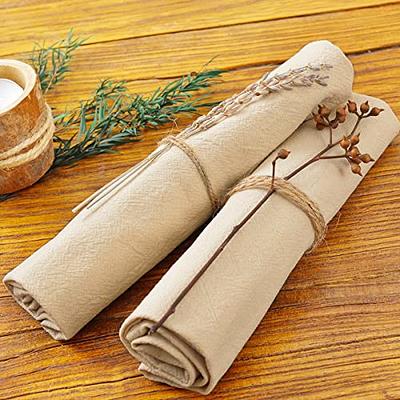 Socomi Cotton Linen Napkins Bulk 17x17 Stonewashed Cloth Dinner Napkins  Rustic Thick Table Napkins for Fall Thanksgiving Christmas Party Wedding  Decoration (Set of 4, Champagne) - Yahoo Shopping