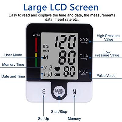 Wrist Blood Pressure Monitor Digital BP Cuff Machine for Home Use- with  Talking Function