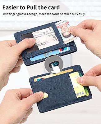  Teskyer Slim Wallet for Men, Minimalist Front Pocket RFID  Blocking Leather Wallet Credit Card Holder for Men & Women : Clothing,  Shoes & Jewelry