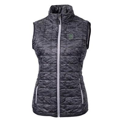 Milwaukee Brewers Cutter & Buck Big & Tall Charter Eco Full-Zip Vest - Gray