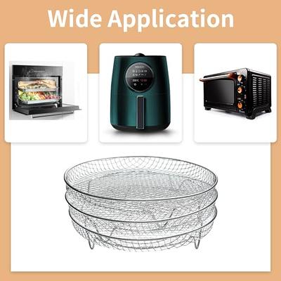 Air Fryer Racks Stainless Steel 11Pcs Air Fryer Universal Accessories, 3  Layer Stackable Dehydrator Racks With Oil Brush and Clamp, Air Fryer Basket  Tray Fit Air Fryer, Oven, Pressure Cooker - Yahoo Shopping