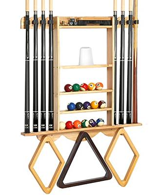 XCSOURCE Pool Cue Rack, 2-IN-1 Pool Stick & Ping Pong Paddle