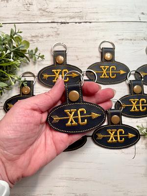 Louis Vuitton 2 Logo Snaptab / Keyfob Embroidery Design