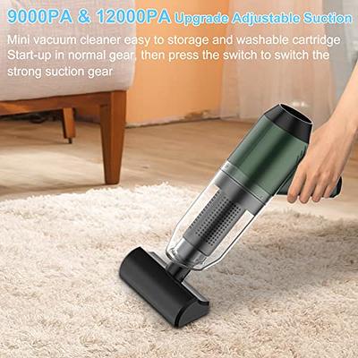 Moosoo Strong Suction handheld Vacuum, Cordless Wet Dry Hand Vacuum,  Rechargeable Handy Vac for Car & Pet Hair