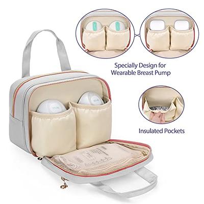 Wearable Breast Pump Bag with Cooler, Compatible with Willow, Elvie, Momcozy  Breast Pump, Stylish Insulated Storage Container Case for Hand Free Breast  Pump - Yahoo Shopping