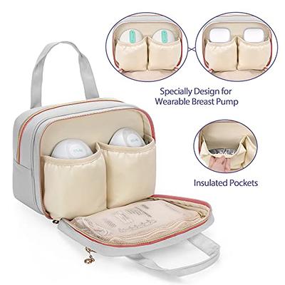 Breast Milk Cooler Travel Waterproof And Wearable Breast Pump Bag 2 Layer  Portable Storing Baby Bottles Breast Pump Carrying