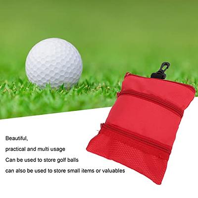 OUKENS Golf Tee Bag, 8 x 6.6in Cloth Golf Tee Pouch Portable Zipper Golf  Ball Bag Multi Pocket Golf Tee Hand Bag with Clip for Men Women (Red) -  Yahoo Shopping