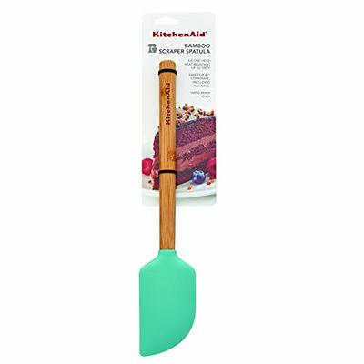 KitchenAid Bamboo Handle with Red Scraper Spatula Top, Size: Fork