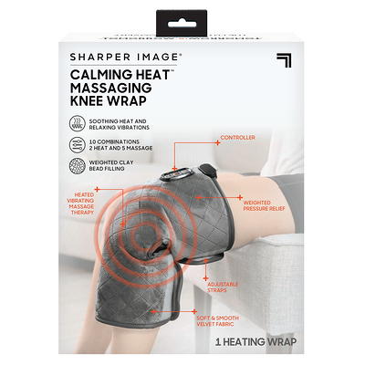 CALMING COZY 23 in. x 5 in. Massaging Heating Neck Wrap, Grey