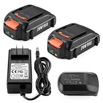 Upgraded 2Pack 3.5Ah 20V Replacement for Worx Battery 20V Max Lithium-ion  Battery Compatible with Worx Battery WA3520 WA3525 WG151s WG155s WG251s