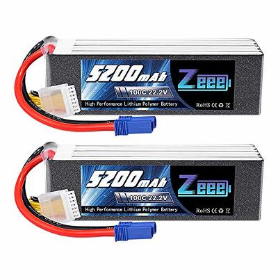 Zeee 2S 7.4V 100C 5000mAh Shorty Lipo Batterie Hardcase avec