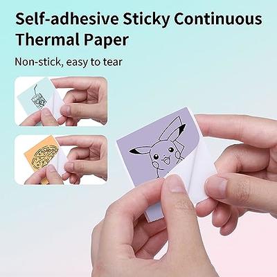 Transparent Printer Paper Adhesive Sticker Printer Rolls for Phomemo T02  M02 M03