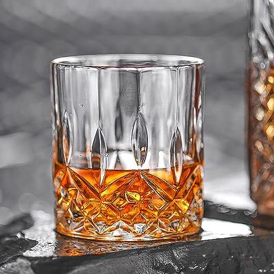 Crystal Whiskey Decanter Set with Glasses Comes In Gift Box and with Alcohol  Glass Polishing Cloth