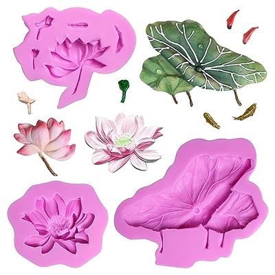 5 Pieces Fondant Molds Mini Butterfly Mold Flower Silicone Mold Leaf Mold  Sunflower Candy Silicone Molds for Chocolate Fondant Polymer Clay Molds DIY  Cake Decor…