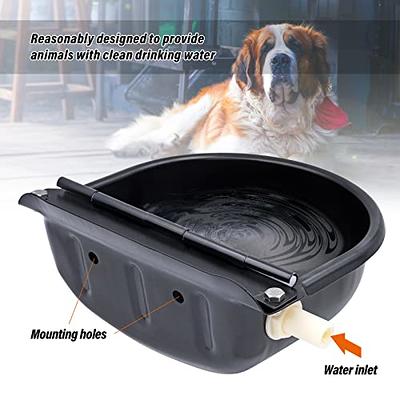 Stainless Steel Automatic Heated Water Bowl with Float Valve Water Trough  Pet Thermal-Bowl for Livestock Cattle Dog Goat Pig Horse