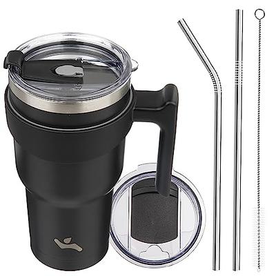 Tumbler Set - Includes 30oz Steel Tumbler, Handle, Lid, Straw and Brush