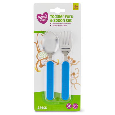 Elk and Friends Kids Silverware with Silicone Handle