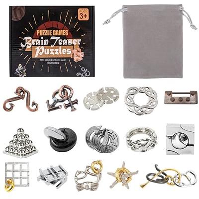 Metal Wire Brain Teaser Game Puzzles Educational Toy Disentanglement Puzzles  