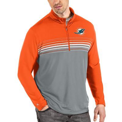 Miami Dolphins Antigua Victory Full-Zip Hoodie - Orange