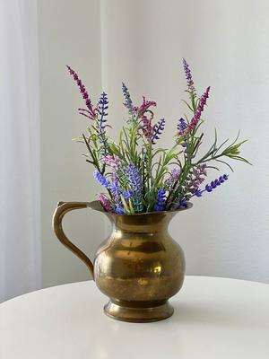 Vintage Solid Brass Pitcher