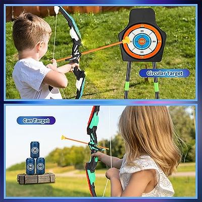 WOODEN BOW AND ARROW w QUIVER set 3 PACK ARROWS wood youth archery