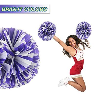 Lovecheer 2PCS Pom Poms Cheerleading Blue Metallic Cheer Pom Poms with  Baton Handle for Sports Team Spirit Party Cheering - Yahoo Shopping