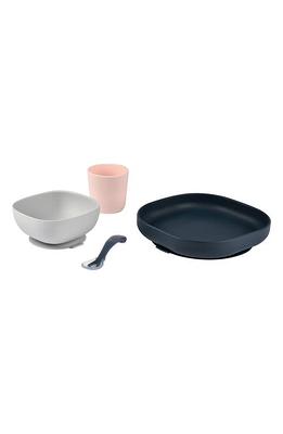 Ali & Oli Silicone Suction Divided Plate Pink