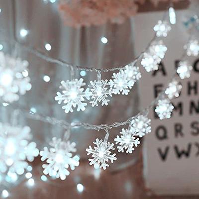 CESOF Christmas Lights, 20 Ft 40 LED Snowflake String Lights