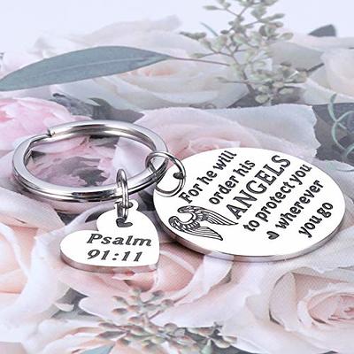  Yeaqee Christian Gifts Include Bible Verse Keychain  Religious Inspirational Keychain Bible Verse Retractable Pens Gift Bags