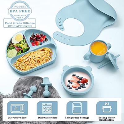 Baby Feeding Utensils Dishes  Tableware Silicone Baby Food