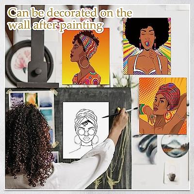 Ctosree 12 Pcs Pre Drawn Canvas for Painting for Adults Kids Pre Printed  Canvas Bulk 8 x 10 Afro Queen Paint Party Canvas Set for DIY Paint Party  Favor (Women) - Yahoo Shopping