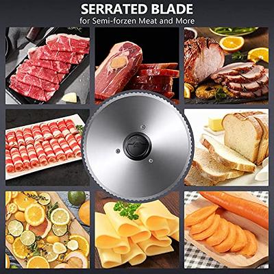 MIDONE Meat Slicer Blade 7.5'' Stainless Steel, Food Slicer